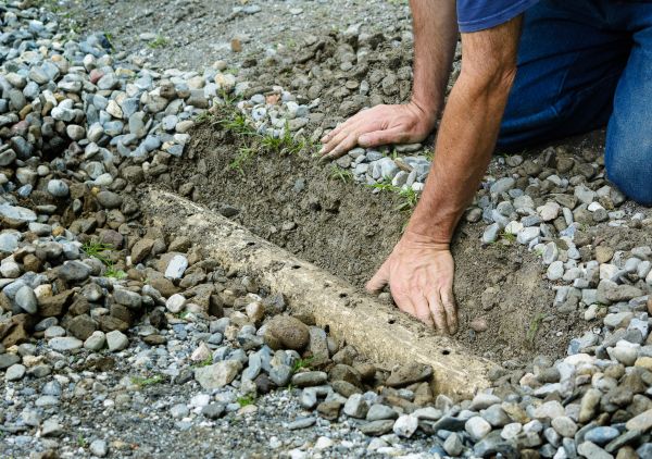 French Ditch Installation in Queen Creek